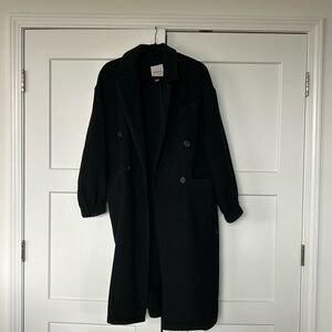 Avec Les Filles Black Long Coat